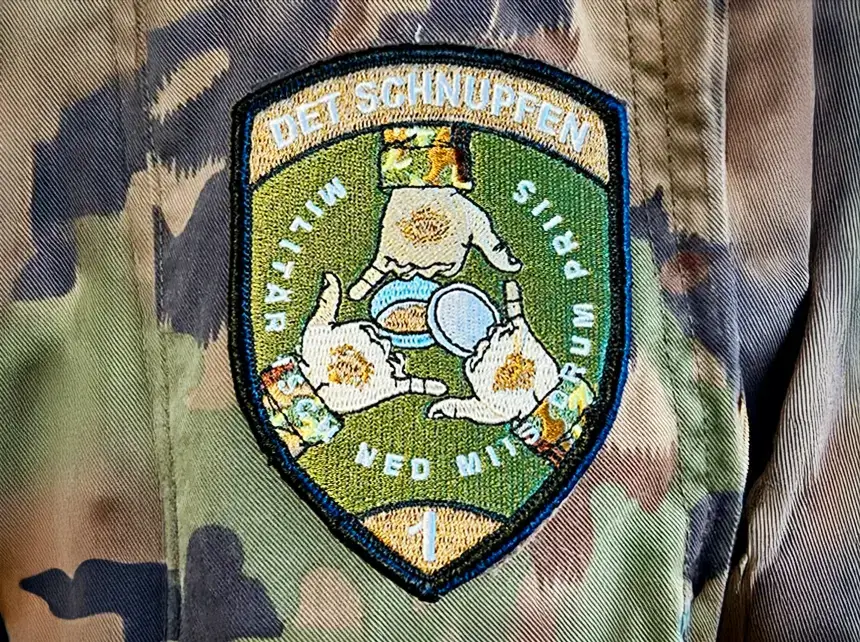 Distintivi di sezione ricamati alta qualità per l'esercito svizzero di ArmeeBadge