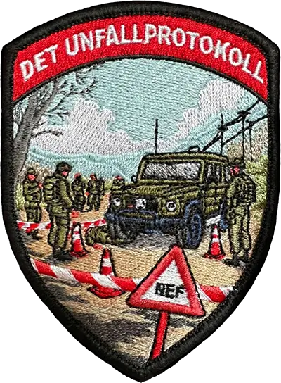 Fase 3 - Consegna: ricamo premium e spedizione express dei distintivi di sezione in Svizzera